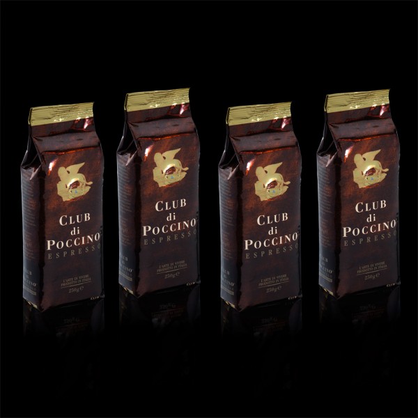 Vorteilspreis! CLUB di POCCINO Espresso 12 x 250g Bohnen