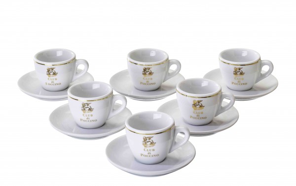 Vorteilspreis! CLUB di POCCINO Espresso-Tasse 6er Pack